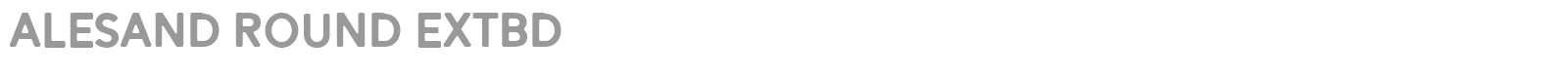 Alesand font preview
